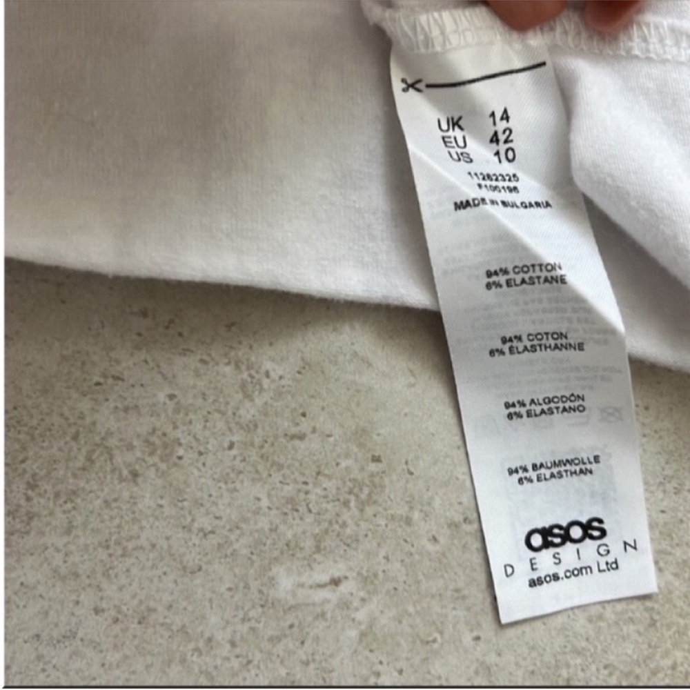 ASOS White Ruched Crop Top - Picture 5 of 5